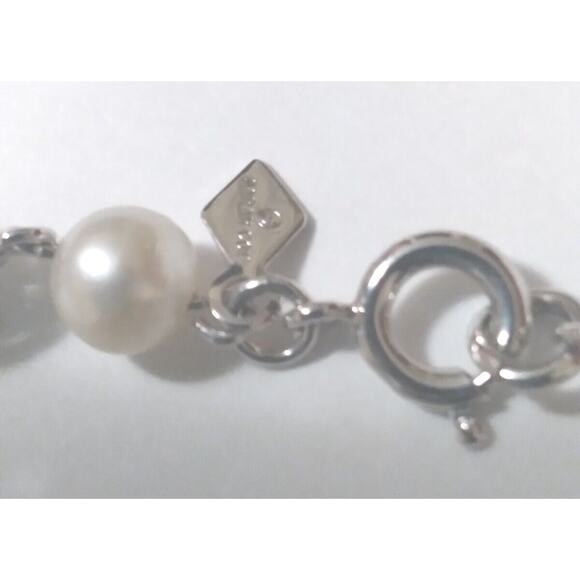 Sarah Coventry Silvertone Necklace Intermittent Faux Pearl And Filigree Beads - Picture 6 of 8